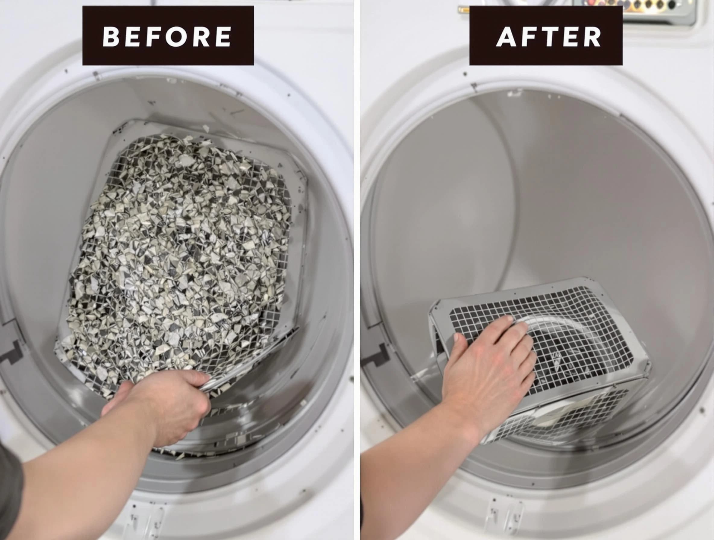 Professional lint trap cleaning by Berthoud Dryer Vent Cleaning in Berthoud