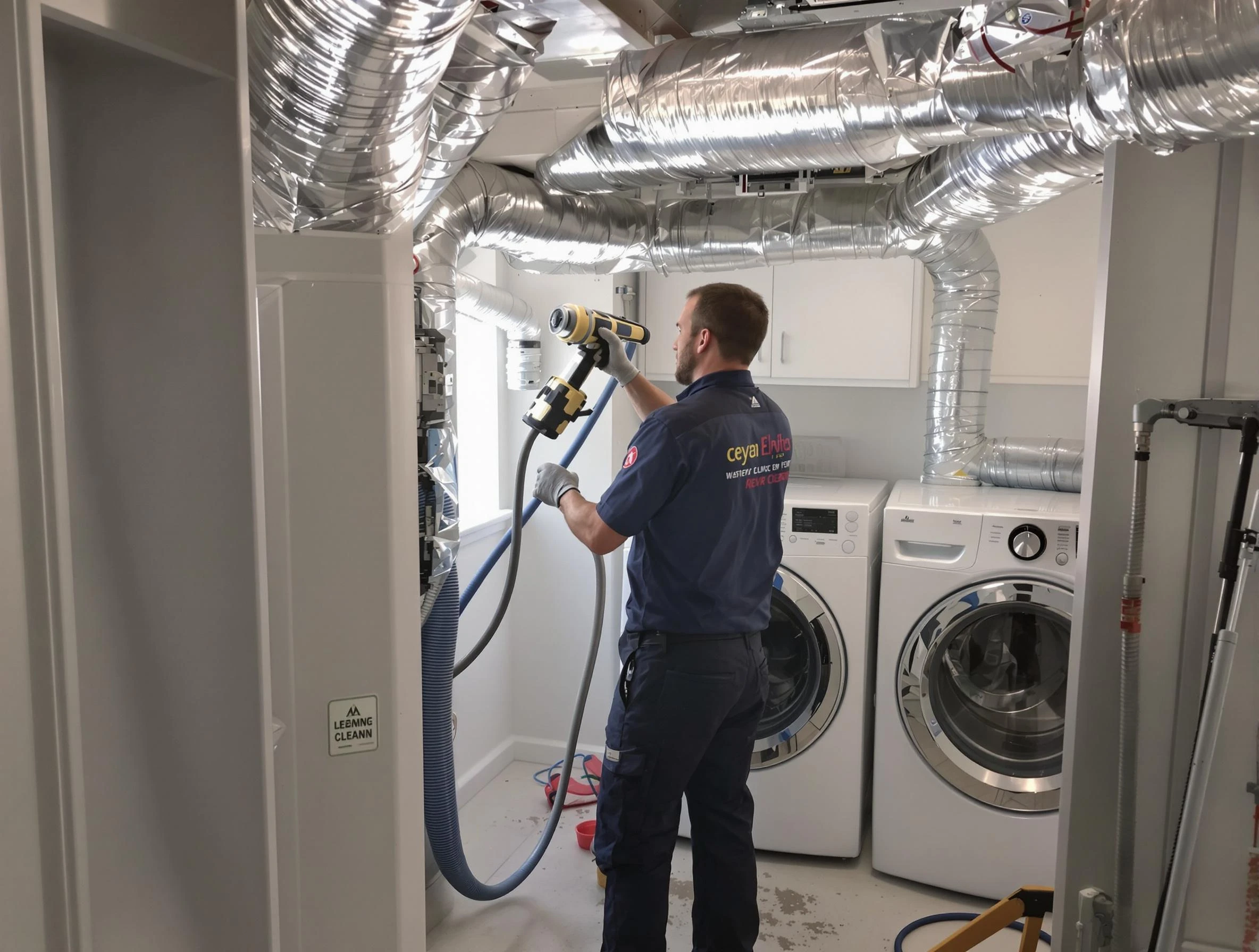 Berthoud Dryer Vent Cleaning specialist using advanced equipment for thorough duct cleaning in Berthoud